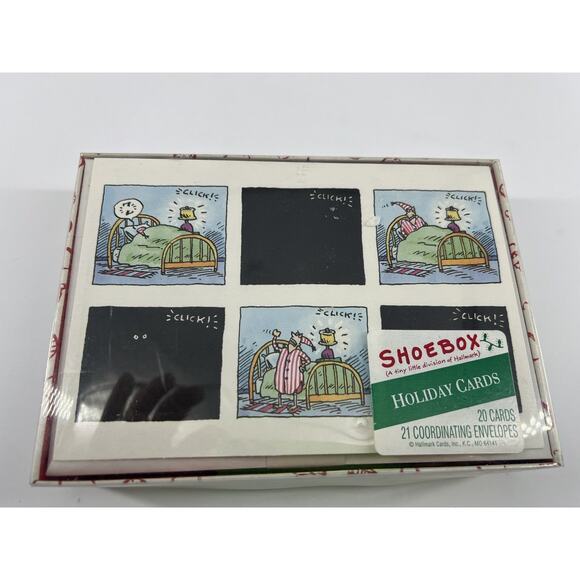 Vintage Shoebox Christmas Cards 20 Greeting Cards & 21 Envelopes 90s 3 Boxes New - Picture 6 of 7